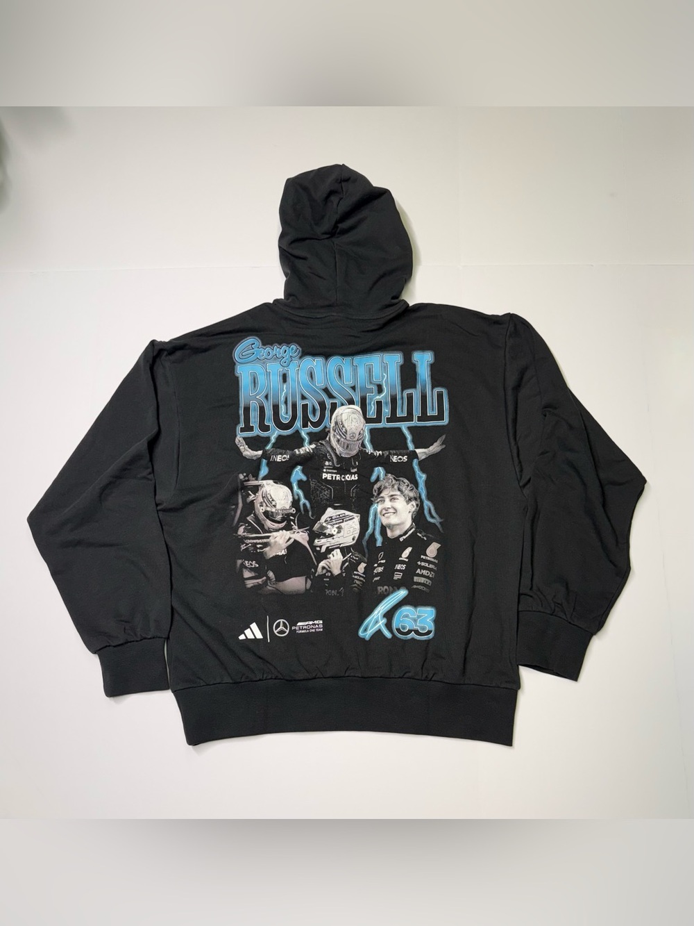 Adidas Mercedes AMG Petronas Formula One Team George Russell Hoodie Size L NWT